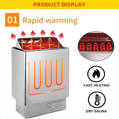 Stufa sauna 9kw acciaio - 6/9kw,