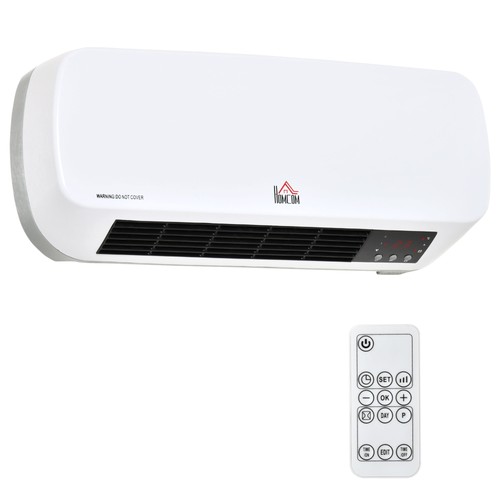 Homcom stufa elettrica muro - stufa,